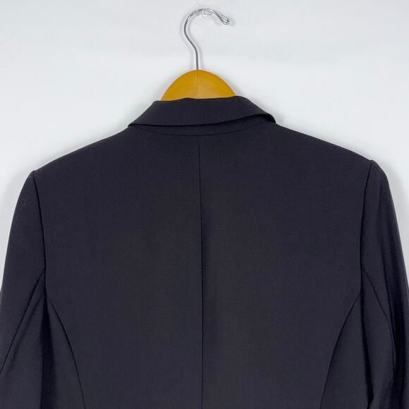 Theory Women's Staple Classic Career Wool Blend Blazer Size 10 Black - Picture 9 of 16
